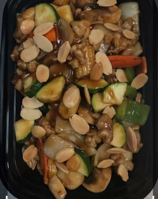 pollo con almendras