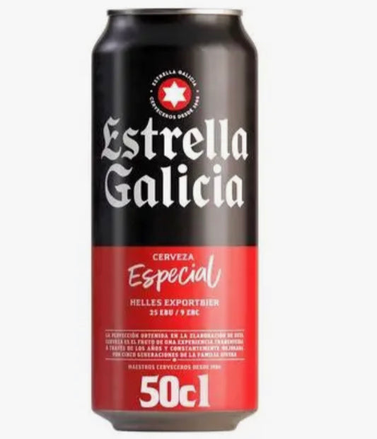 Cerveza estrella Galicias lata