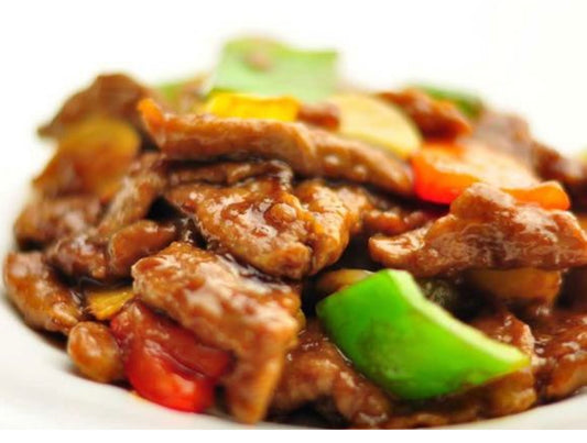 ternera con salsa  ostra